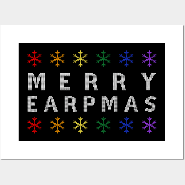 Merry Earpmas Ugly Sweater (Rainbow) - Wynonna Earp Wall Art by Queerdelion